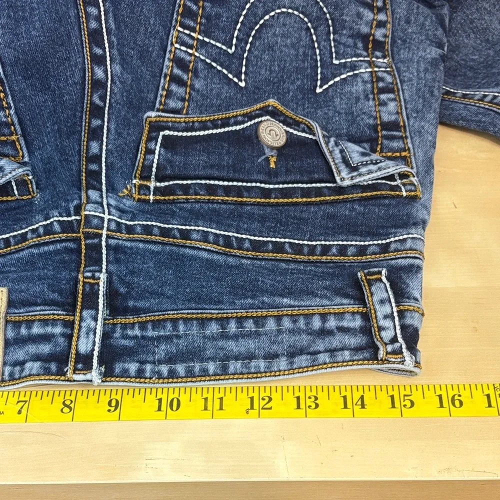 True Religion Women's Ankle Jeans in Deep Blue - Picture 9 of 12